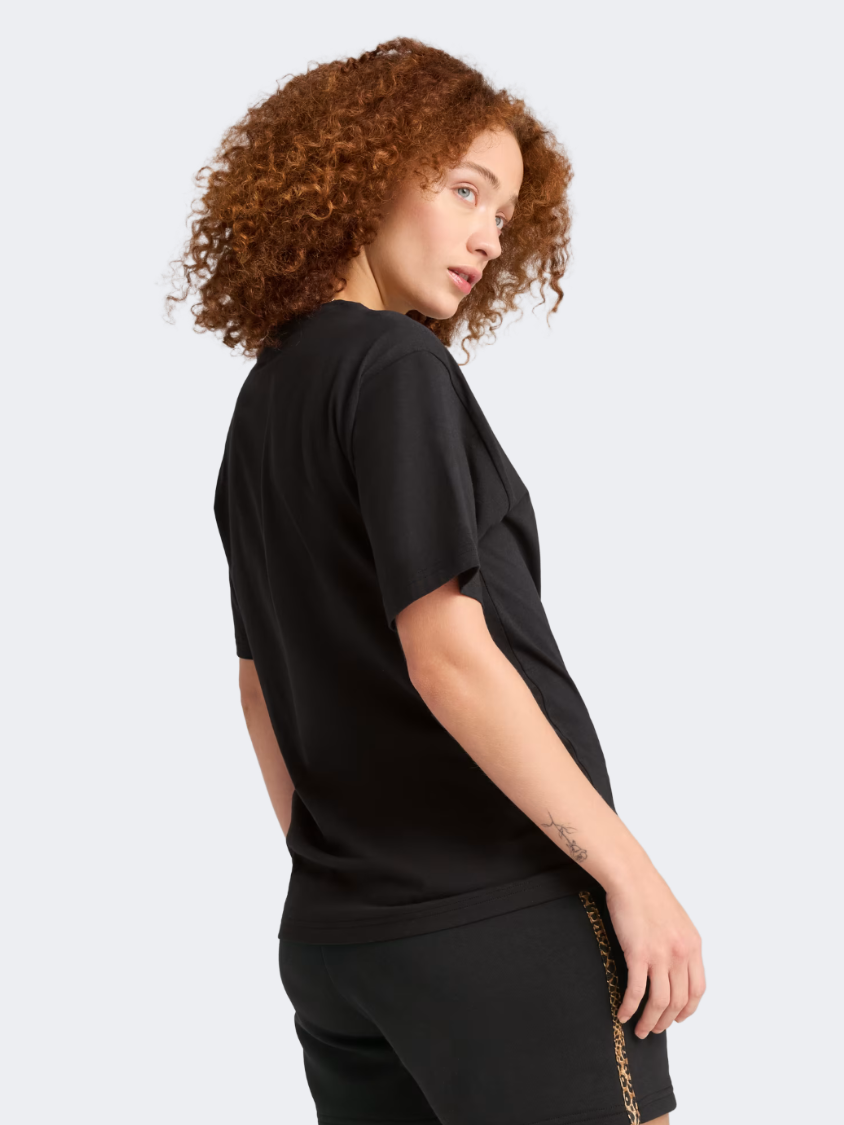 Puma Essentials Graphic Animal Women Lifestyle T-Shirt Black