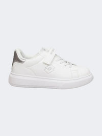 Lotto Day Prince Amf Ps-Boys Lifestyle Shoes White/Silver Metal