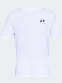 Under Armour Sportstyle Left Chest Logo Men Lifestyle T-Shirt White/Black
