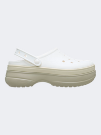 Crocs Classic Stacked Unisex Lifestyle Clog Chalk