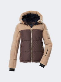 Killtec Ksw 111 Quilted Women Skiing Jacket Dark Brown