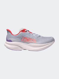 Hoka Mach 6 Women Running Shoes Grey/Red
