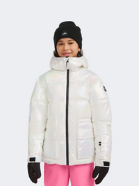 Oneill Cruz Puffer Snow Girls Skiing Jacket Pearl