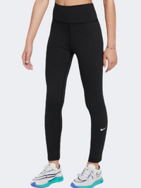 Nike Df One Girls Training Tight Black/White