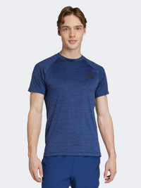 Adidas Gym + Men Training T-Shirt Dark Blue Melange