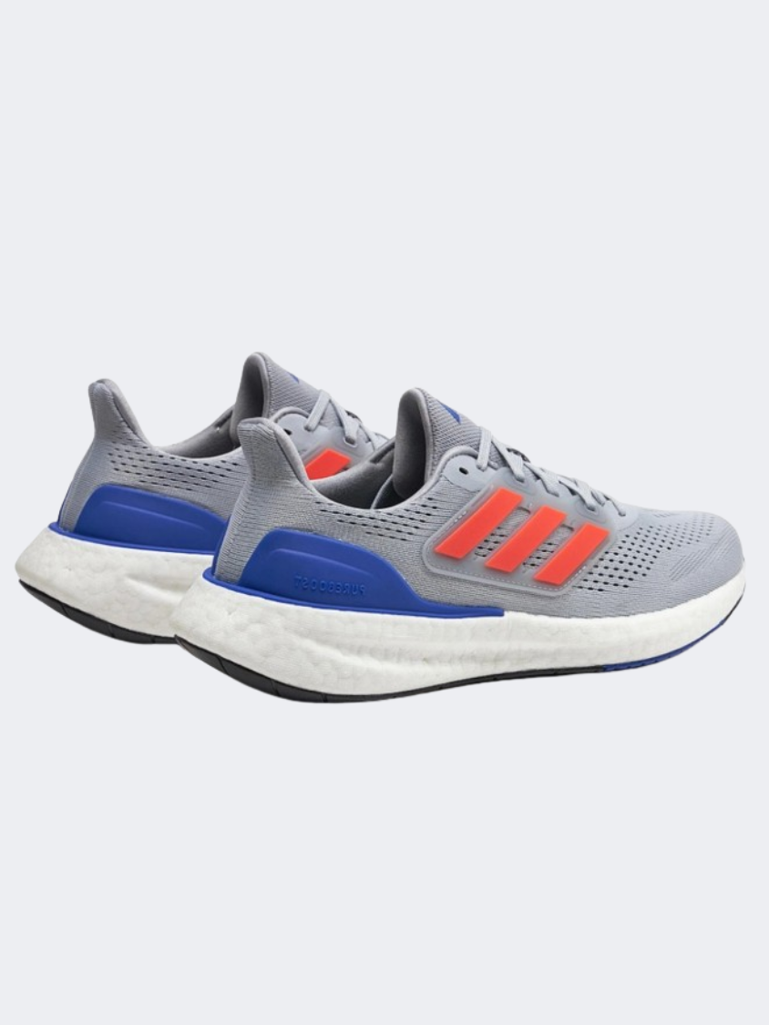 Adidas Pureboost 23 Men Running Shoes Silver/Red/Blue