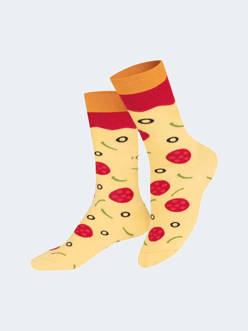 Eat My Socks Napoli Pizza Kids-Unisex Lifestyle Sock Multicolor