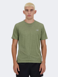 New Balance Sport Short Sleeve Men Performance T-Shirt Dark Olivine
