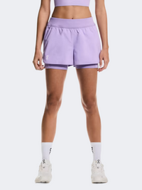 On 3" Court 2-In-1 Women Tennis Short Bloom