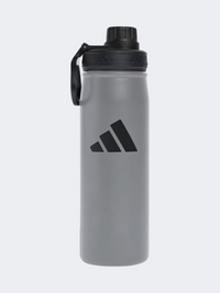 Adidas Metal Screw Top 0.6 L Unisex Training Bottle Grey/Black