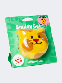 Eat My Socks Smiley Cat Kids-Unisex Lifestyle Sock Multicolor