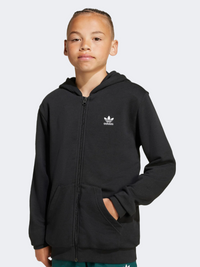 Adidas Full Zip Kids-Boys Originals Hoody Black/White