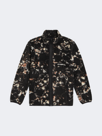 Oneill High-Pile Full Zip Boys Skiing Fleece Black/Beige Quarry