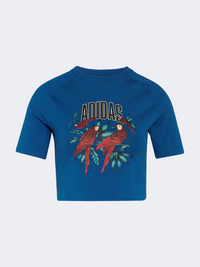 Adidas X Farm Rio Graphic Women Sportswear T-Shirt Marine