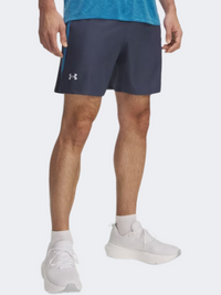 Under Armour Launch 7 Inch Men Running Short Grey/Blue/Reflective