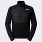The North Face Reaxion 2.0 Fleece Hybrid Full Zip Men Training Jacket Black Heather