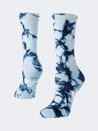 Stance Dye Wool Mid Crew Unisex Performance Sock Ice Blue