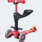 Micro Mini Deluxe 3-In-1 Deluxe Plus Kids Skating Scooter Ruby Red