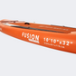 MSPA Fusion All-Around Isup 3.3M/15Cm Beach Surfboard Orange