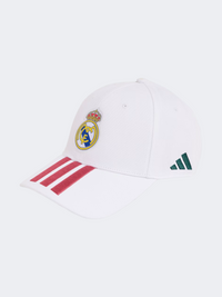 Adidas Real Madrid Unisex Baseball Cap White/Wild Pink
