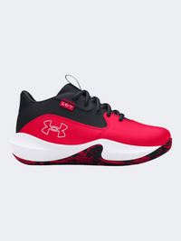 Under Armour Lockdown 7 Ps-Boys Basketball Shoes Red/Black/White