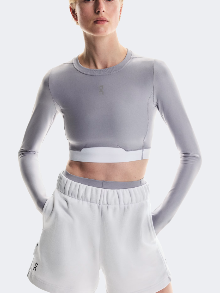 On Train Crop Women Training Long Sleeve Lilac