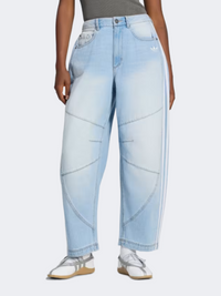 Adidas Denim Barrel Women Originals Pant Light Blue