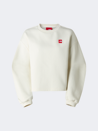 The North Face Red Box Women Lifestyle Sweatshirt White Dune