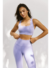 Wiskii Cross Back Sports Women Sportswear Bra Lavender Frost