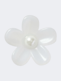 Crocs Matte Pearl Flower Unisex Lifestyle Pins White