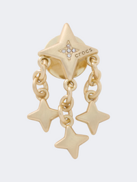 Crocs Gold and Star Dangle Unisex Lifestyle Jibbitz Charm