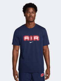 Nike Sportswear Air Graphic Men Lifestyle T-Shirt Midnight Navy/Red