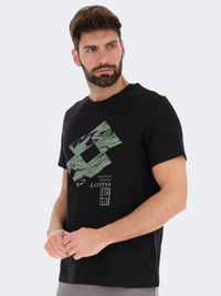 Lotto Tea Losanga V Men Lifestyle T-Shirt Black