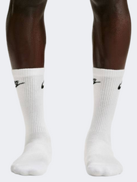 Nike Everyday Elevated Crew 3P Unisex Lifestyle Sock White/Black