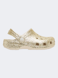 Crocs Classic Chunky Glitter Infant Lifestyle Clog Sandstone
