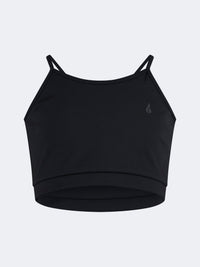 Oil And Gaz Breathable Kids-Girls Lifestyle Longline Bra Black