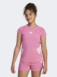 Adidas All Sports Nxt Kids-Girls Sportswear T-Shirt Pink Fusion/White