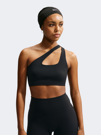 Nike Df Zenvy Asym Light Support Women Training Bra Black/Cool Grey