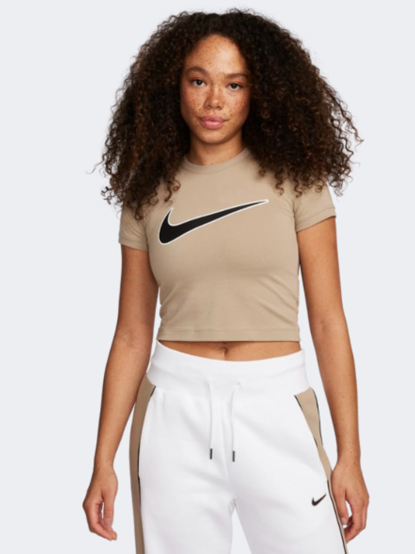 Nike Bby Women Lifestyle T-Shirt Khaki