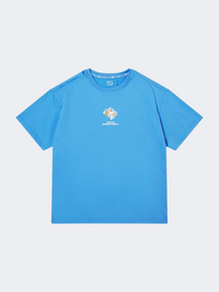 Erke Fearless Kids-Boys Basketball T-Shirt Blue