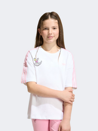 Adidas Disney Loose Batwing Kids-Girls Original T-Shirt White