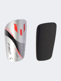 Adidas Messi Club Shin Men Football Protection Silver/Red/Black