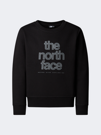 The North Face Reflective Logo Relaxed Vrew Girls Lifestyle Sweatshirt Black