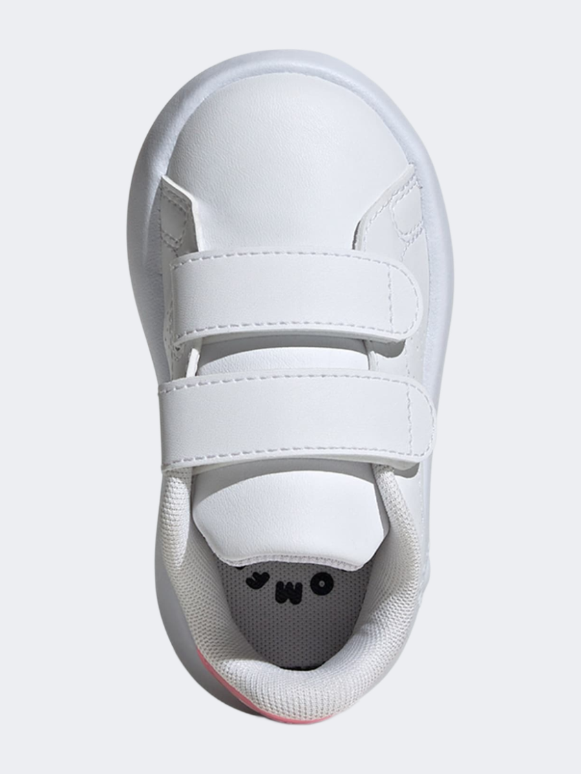 Adidas Advantage Infant-Girls Sportswear Shoes White/Pink/Black