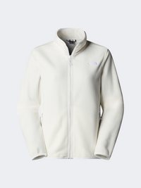 The North Face Glacier Fleece Women Hiking Fleece White Dune