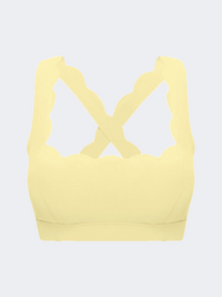 Wiskii Cross Back Women Sportswear Bra Lemon Drop