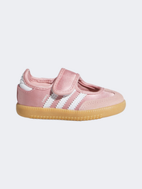 Adidas Samba Mary Jane Infant-Girls Originals Ballerinas Wonder Mauve/White