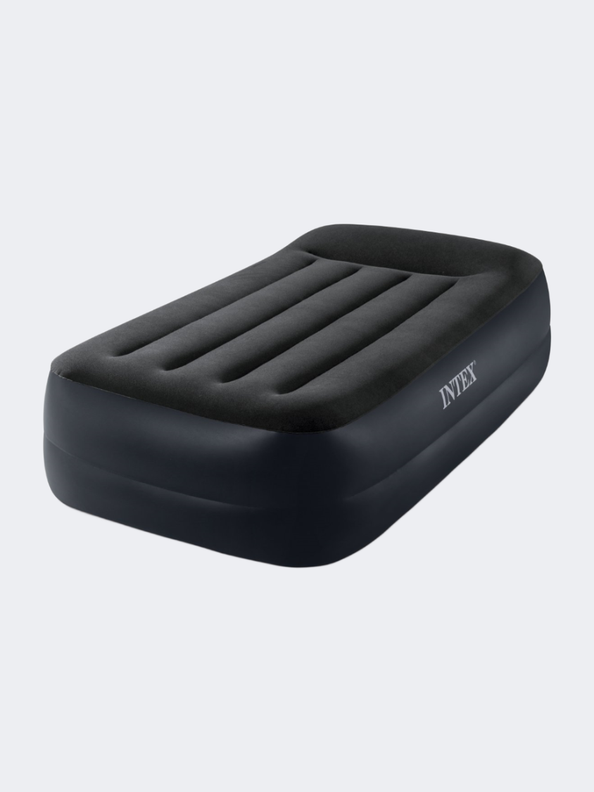 Intex Twin Pillow Airbed Fiber-Tech 99 X 191 X 42 Cm Beach Mats Black