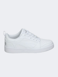 Puma Rebound V6 Gs-Boys Lifestyle Shoes White/Light Grey