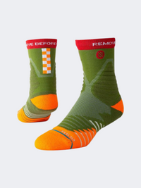 Stance Remove Before Flight Unisex Basketball Sock Green/Orange